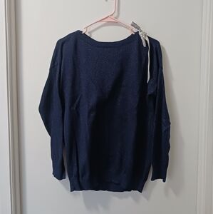LC Lauren Conrad midnight blue sparkly sweatshirt